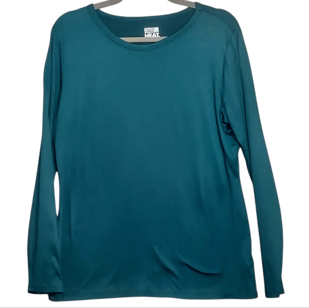 32° Heat Men XL Teal Performance Heat Base Layer